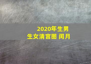 2020年生男生女清宫图 闰月